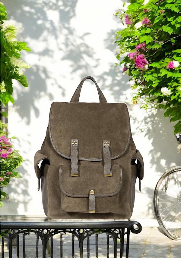 Rose & Lini JÉRÔME DREYFUSS “STAN” SAVANE SUEDE LEATHER BACKPACK Offerte stagionali