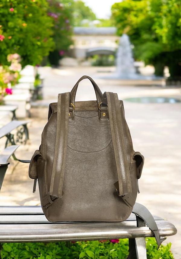 Rose & Lini JÉRÔME DREYFUSS “STAN” SAVANE SUEDE LEATHER BACKPACK Offerte stagionali