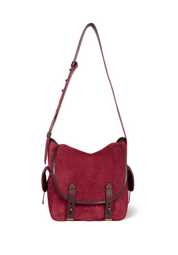Rose & Lini JÉRÔME DREYFUSS “STAN L” BURGUNDY SHOULDER BAG Comprane uno, ottenene uno gratis