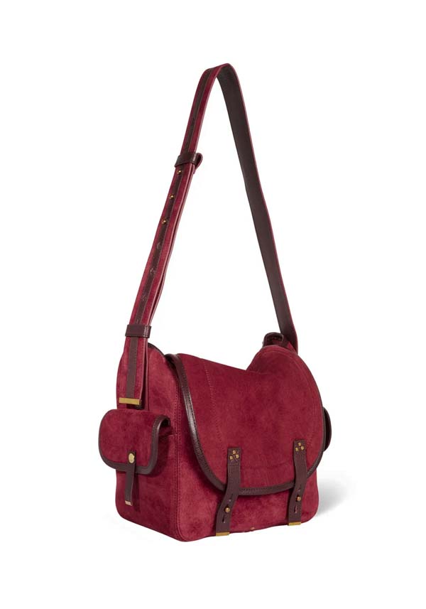 Rose & Lini JÉRÔME DREYFUSS “STAN L” BURGUNDY SHOULDER BAG Comprane uno, ottenene uno gratis