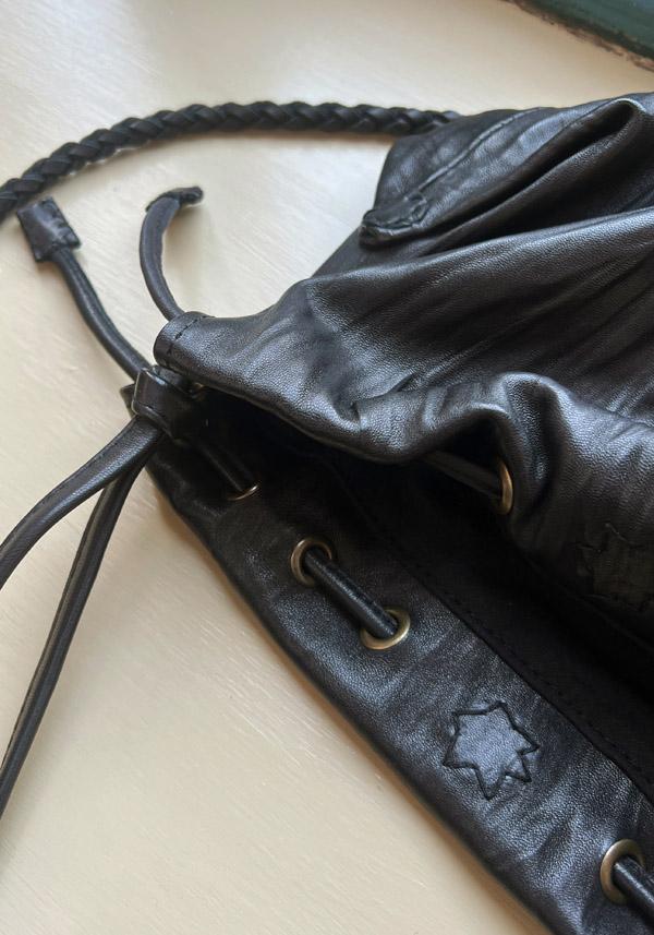 Rose & Lini EN SHALLA LAMB LEATHER “BAG 45L16L” BLACK Offerte speciali