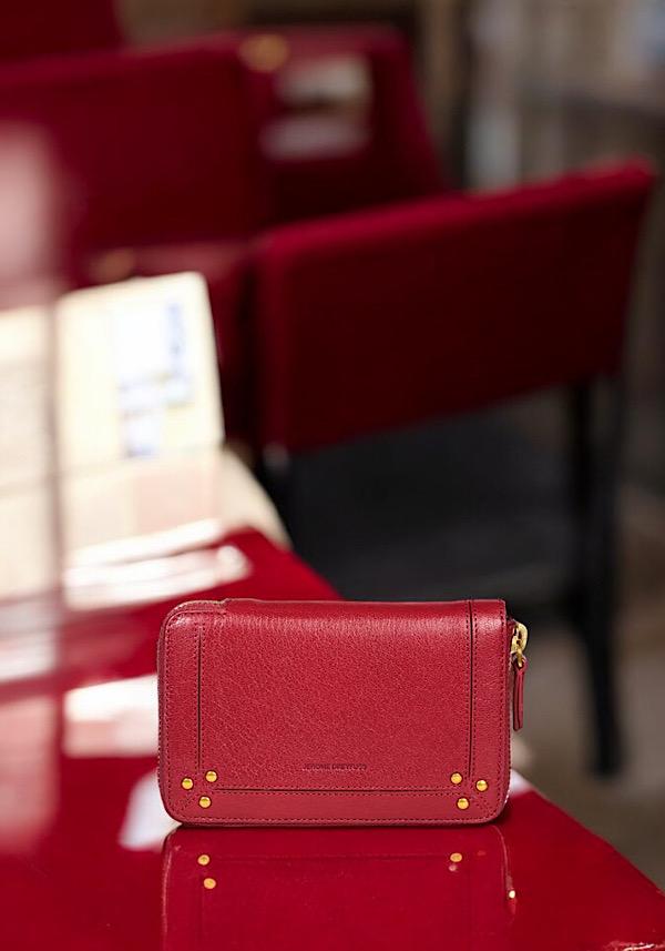 Rose & Lini JÉRÔME DREYFUSS “JULIEN” RUBY WALLET Latest stili