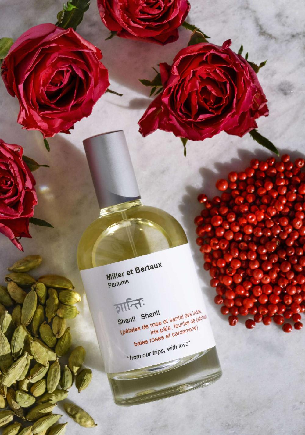 Rose & Lini MILLER ET BERTAUX “SHANTI SHANTI” EAU DE PARFUM Pezzi Unici