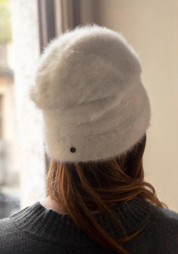 Rose & Lini YESEY “LACES” NATURAL ANGORA HAT Cyber Monday