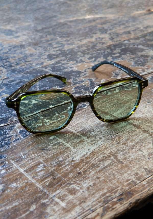 Rose & Lini DELIRIOUS “SCRIBA L” #3 GREEN SUNGLASSES Latest fashion