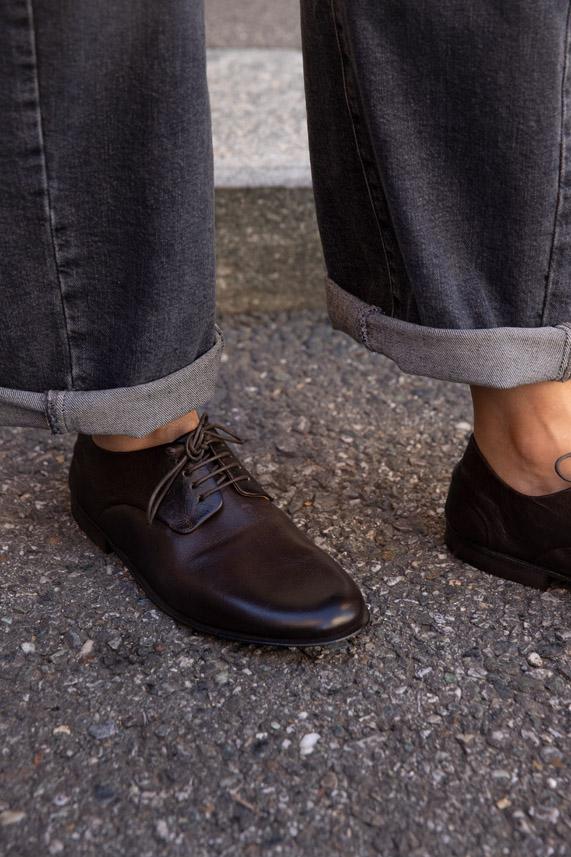 Rose & Lini MARSÈLL “STUCCO” MORO LEATHER SHOES Super Saving Price