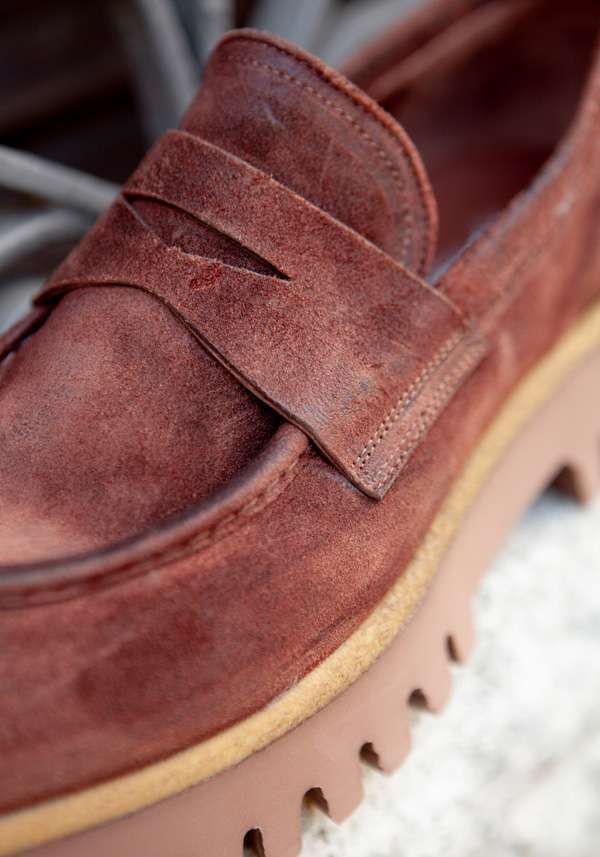 Rose & Lini ROCCO P. “BOCCADORO” SUEDE LOAFERS Fino al 60% di sconto