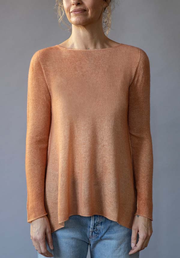 Rose & Lini FISSORE CASHMERE KNIT “BRUCO 12” PEACH Solo un giorno rimasto