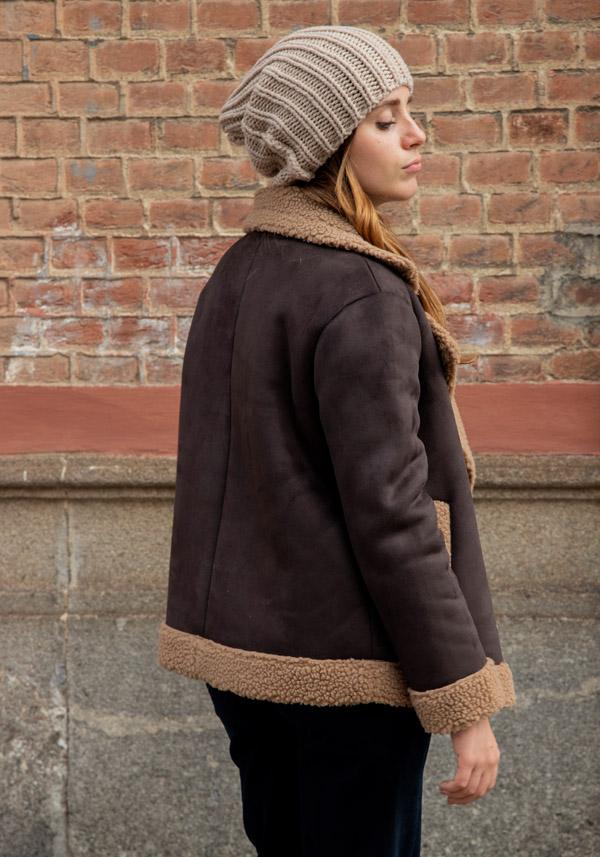 Rose & Lini LEON & LULU “CABAN 6 BUTTON” ESPRESSO & CREAM JACKET Officina