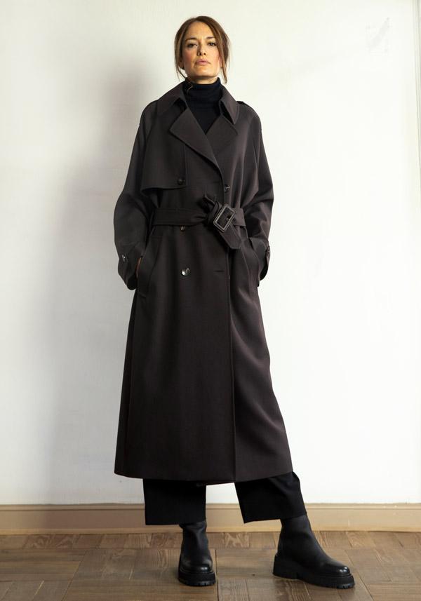 Rose & Lini N8 BABY WOOL “COAT 2100” ESPRESSO Black Friday Prezzi