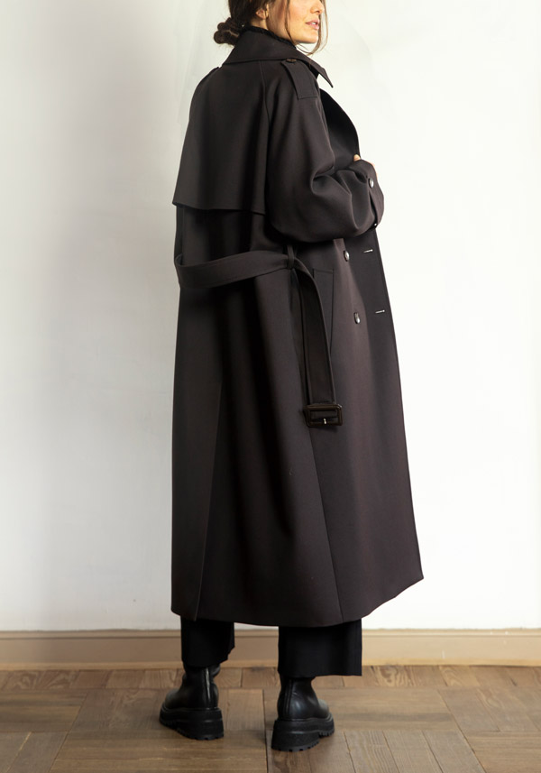 Rose & Lini N8 BABY WOOL “COAT 2100” ESPRESSO Black Friday Prezzi