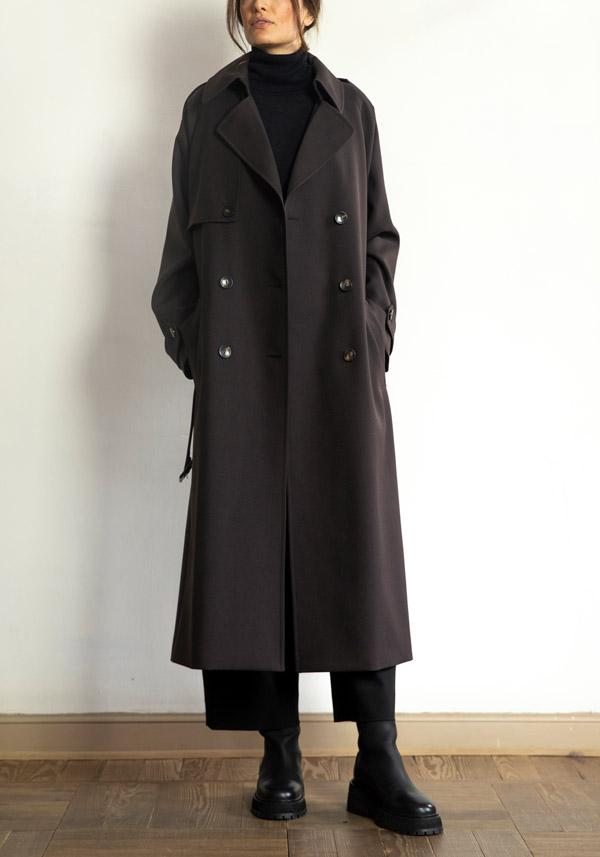 Rose & Lini N8 BABY WOOL “COAT 2100” ESPRESSO Black Friday Prezzi