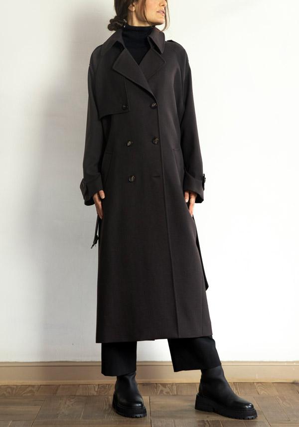 Rose & Lini N8 BABY WOOL “COAT 2100” ESPRESSO Black Friday Prezzi