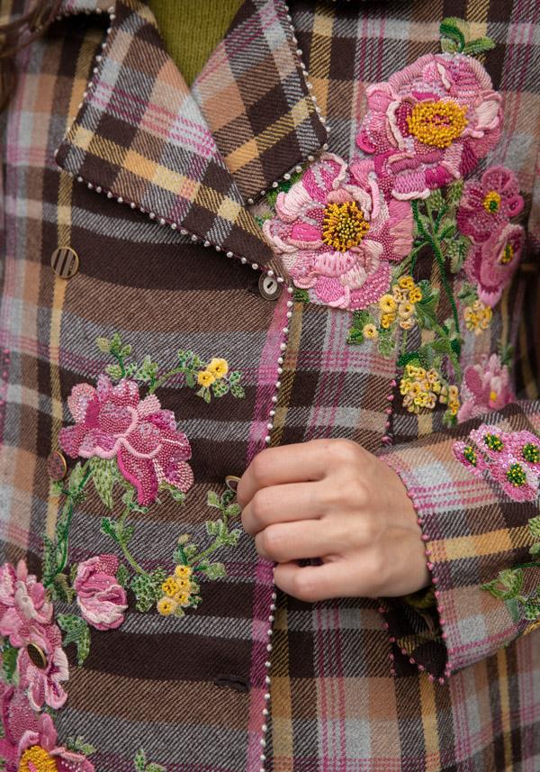 Rose & Lini PERO WOOL EMBROIDERED “JACKET MA03” MUSTARD In vendita
