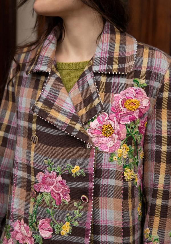 Rose & Lini PERO WOOL EMBROIDERED “JACKET MA03” MUSTARD In vendita