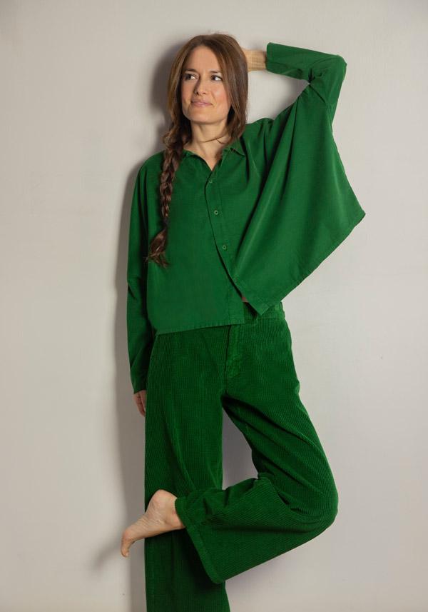 Rose & Lini LABO ART COTTON “TINA” PINE SHIRT 50% di sconto per tempo limitato