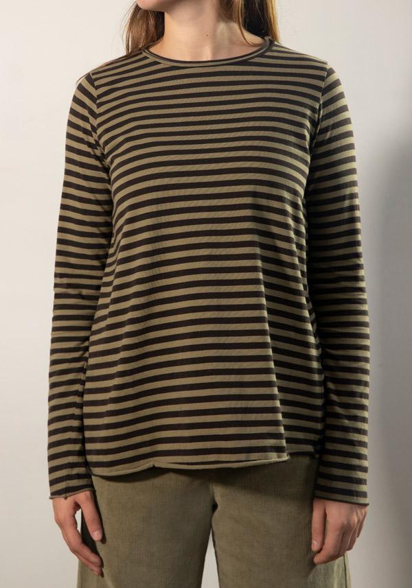 Rose & Lini LABO ART COTTON “JEPPE” BONSAI STRIPED T-SHIRT Sconti questo mese