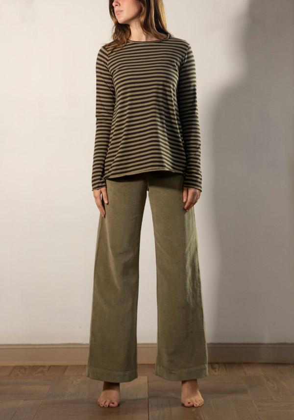 Rose & Lini LABO ART COTTON “JEPPE” BONSAI STRIPED T-SHIRT Sconti questo mese