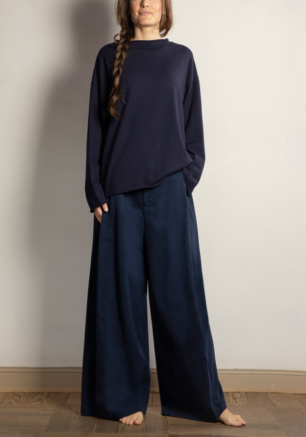 Rose & Lini LABO ART WOOL “PIMPA” ATLANTIC SWEATER Italy
