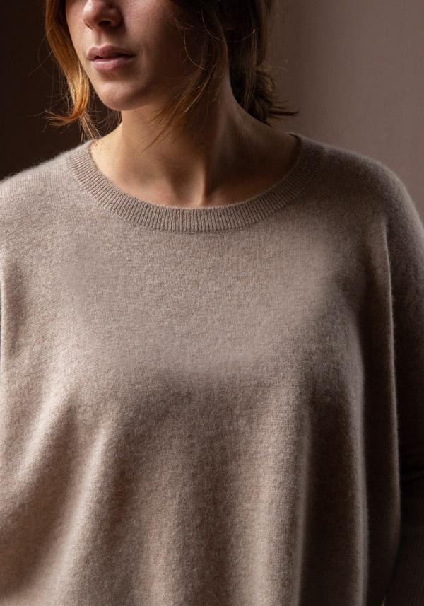 Rose & Lini ABSOLUT CASHMERE “PONCHO ASTRID” CHESTNUT Soddisfazione Garantita