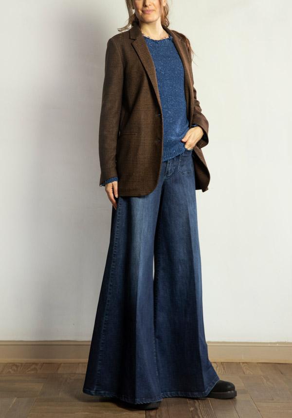 Rose & Lini KILTIE WOOL “LUCAS” BROWN & BLACK JACKET Fino Al -60%