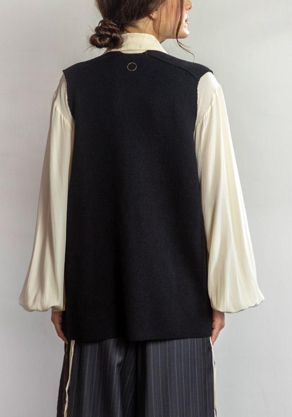Rose & Lini OYUNA CASHMERE “JACKET MUNDAT” BLACK Novità