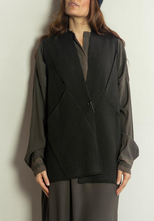 Rose & Lini OYUNA REVERSIBLE CASHMERE “JACKET MUNDAT” FOREST & OCEAN Sconto