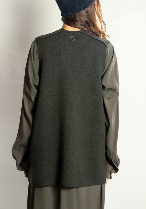 Rose & Lini OYUNA REVERSIBLE CASHMERE “JACKET MUNDAT” FOREST & OCEAN Sconto