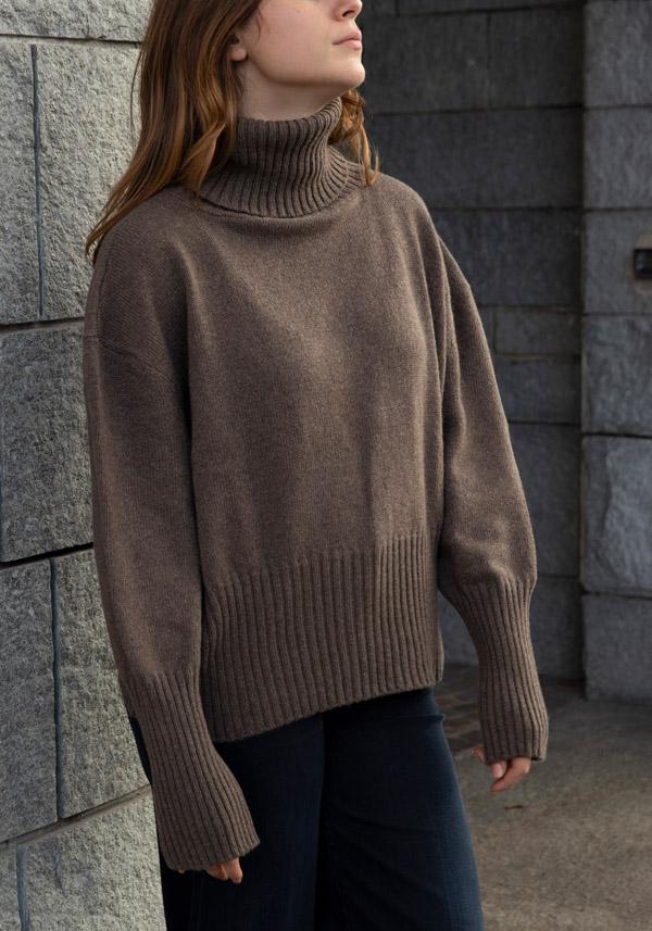 Rose & Lini FRIDA ZAZOU CASHMERE “DANTE” TEAK SWEATER Offerte