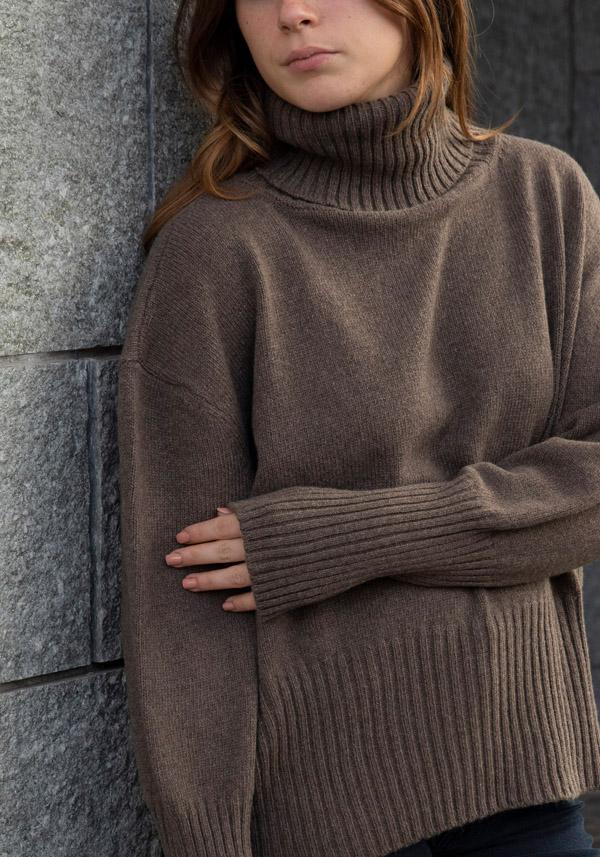 Rose & Lini FRIDA ZAZOU CASHMERE “DANTE” TEAK SWEATER Offerte