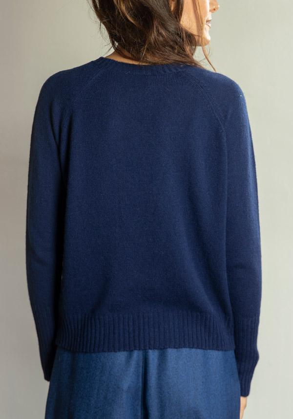 Rose & Lini THAT’S ALYKI CASHMERE “CORINNE” NEPTUNE SWEATER Hotsell