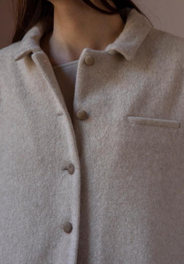 Rose & Lini APUNTOB WOOL & CASHMERE “JACKET 1826” NATURAL Vendite Flash