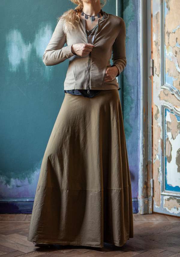 Rose & Lini GIORGIO BRATO MUD SUEDE LEATHER JACKET Negozio
