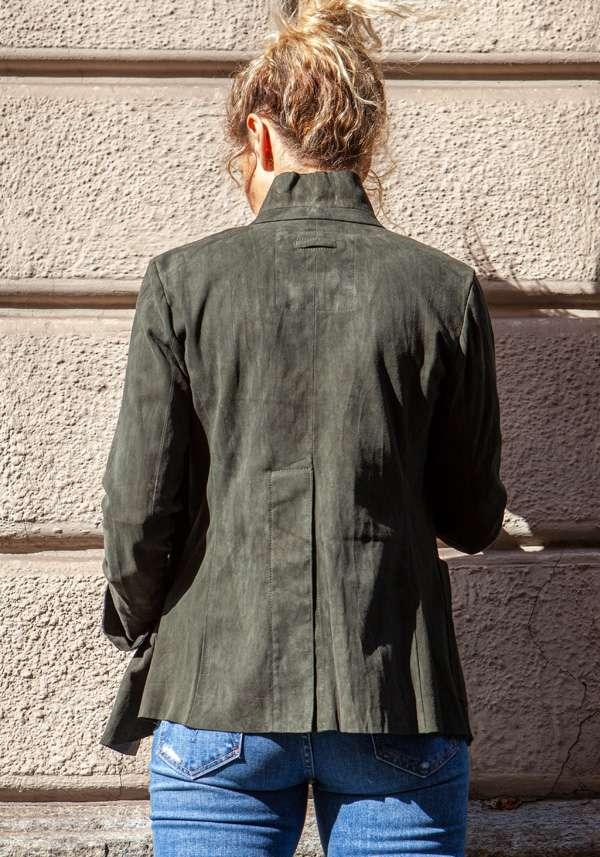 Rose & Lini IBRIGU MILITARY SUEDE LEATHER JACKET 122 Sconto di tempo limitato