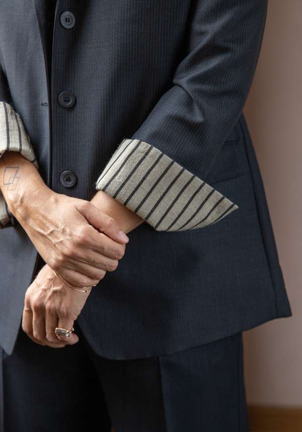 Rose & Lini IBRIGU CHARCOAL WOOL JACKET “MONOPETTO” Negozio online di fabbrica