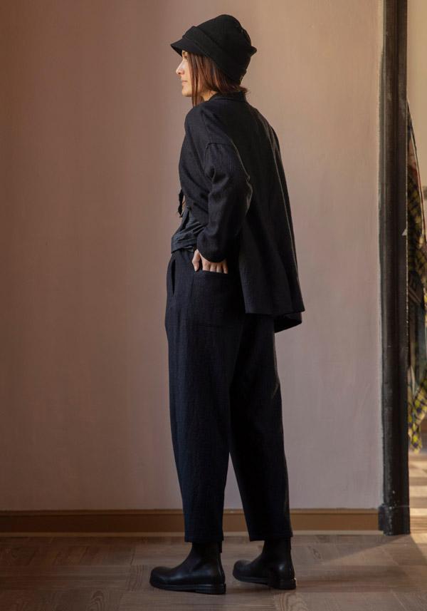 Rose & Lini APUNTOB WOOL “PANTS 1002” BLACK Black Friday