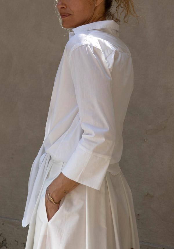 Rose & Lini FINAMORE COTTON “SARAH” WHITE SHIRT Offerta Anniversario