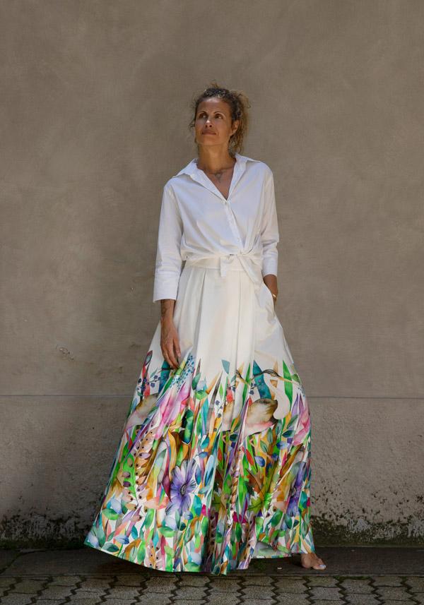 Rose & Lini FINAMORE COTTON “SARAH” WHITE SHIRT Offerta Anniversario
