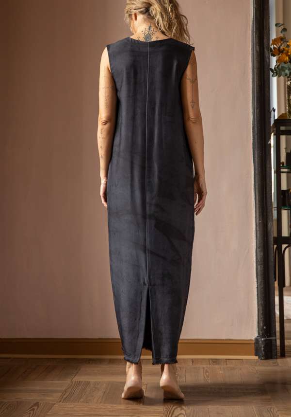 Rose & Lini SIMONA TAGLIAFERRI DARK BLUE LONG DRESS SWAROVSY Latest fashion