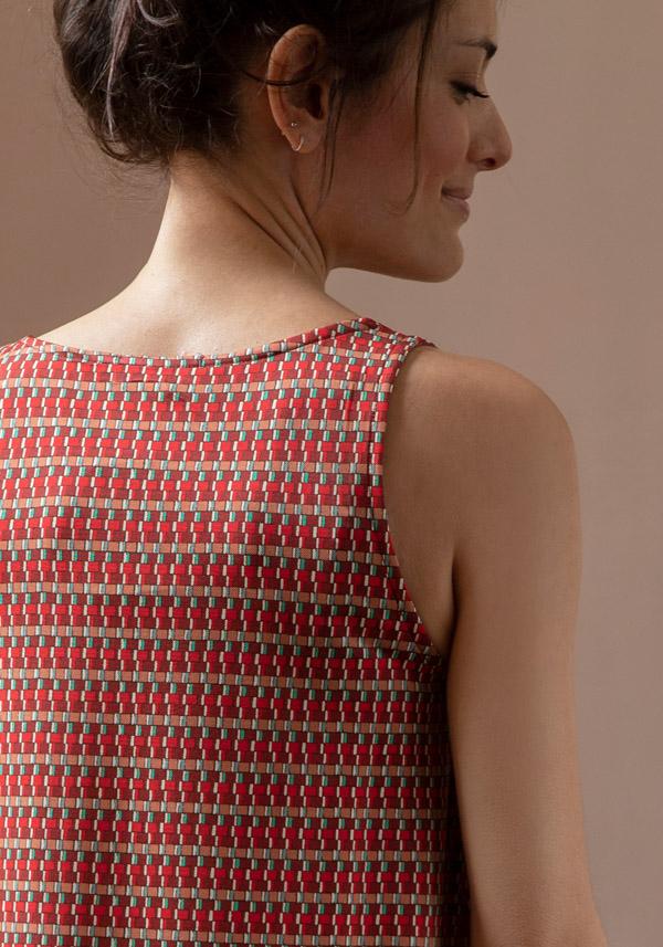 Rose & Lini SIYU RED “118” PATTERNED TOP Nuovi prodotti