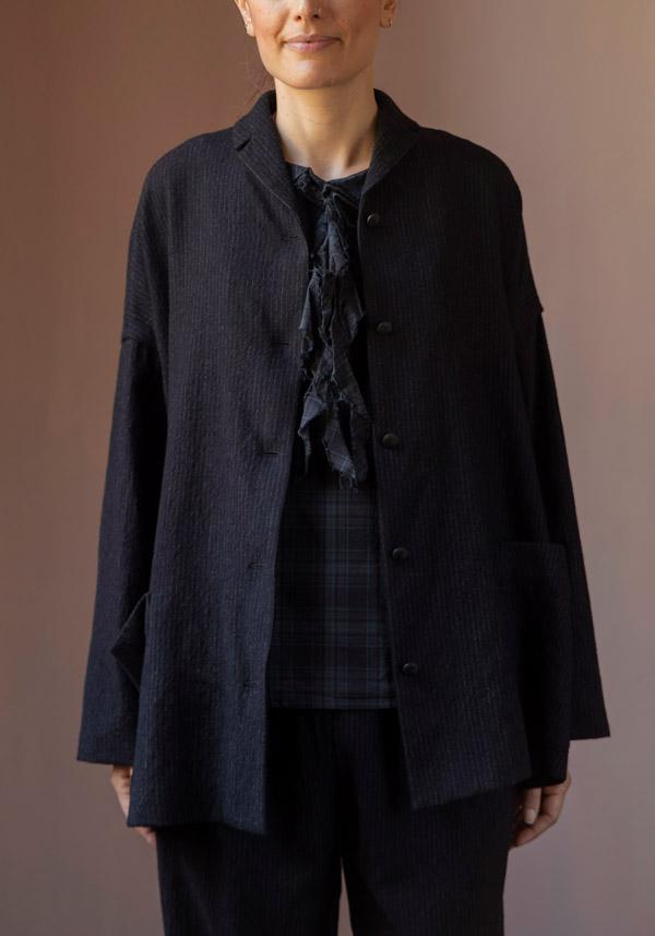 Rose & Lini APUNTOB WOOL “JACKET 1752” BLACK Comprane uno, ottenene uno gratis