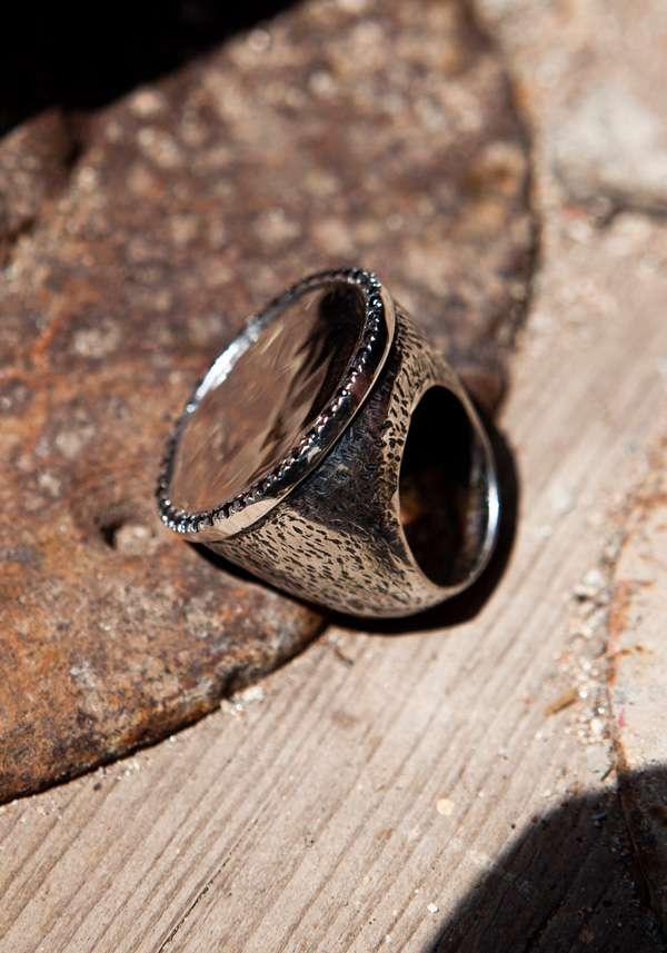 Rose & Lini SIMONA TAGLIAFERRI LARGE “MOON RING J164” BLACK DIAMONDS Fino al 65% di sconto