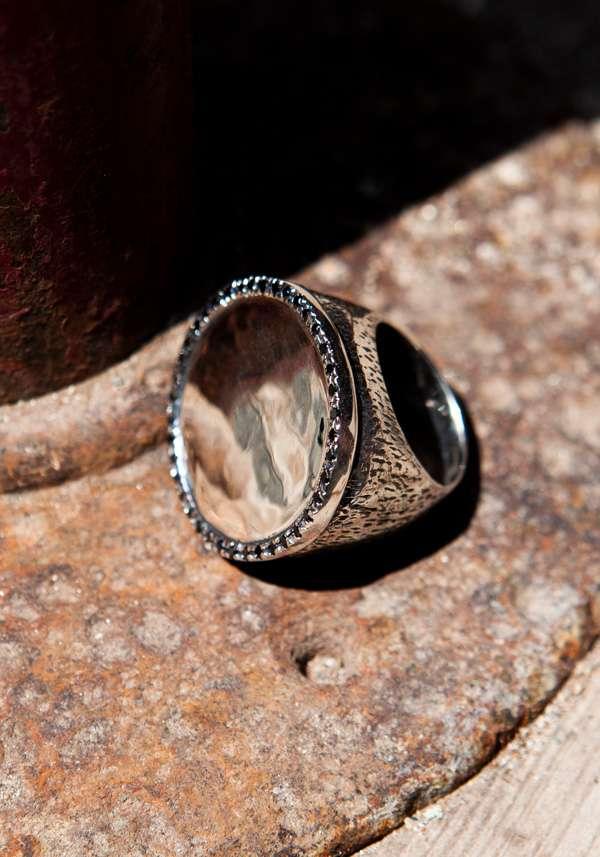 Rose & Lini SIMONA TAGLIAFERRI LARGE “MOON RING J164” BLACK DIAMONDS Fino al 65% di sconto