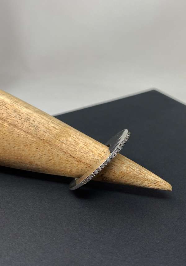 Rose & Lini ROSAMARIA “BRENNA” DIAMONDS SILVER RING 50% di sconto con spedizione gratuita
