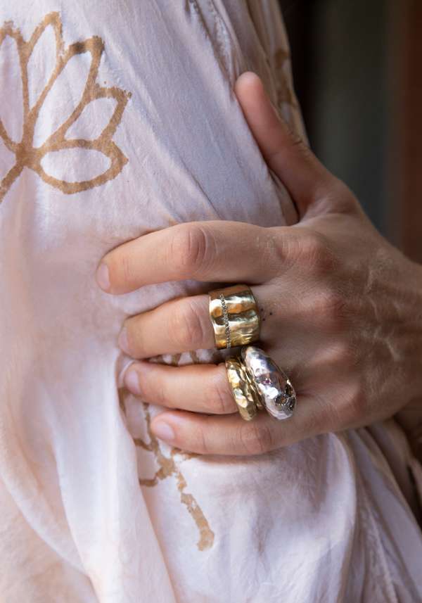 Rose & Lini ROSAMARIA “BRENNY” COPPER RING Esporta salva