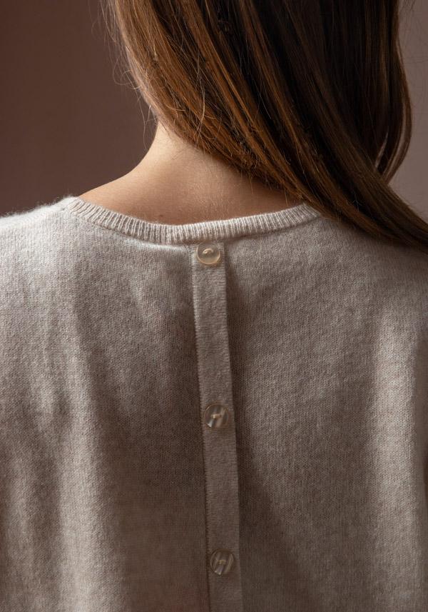 Rose & Lini ABSOLUT CASHMERE “PULL LISA” WHEAT Hotsell