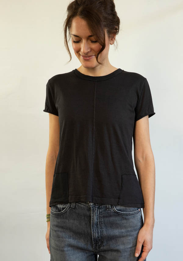 Rose & Lini MJW BLACK COTTON T-SHIRT “2461” Negozio
