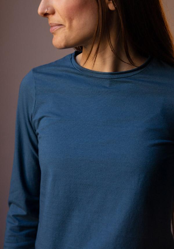 Rose & Lini LABO ART COTTON & CASHMERE “BASICA ML” T-SHIRT ALASKA Prezzo di fabbrica
