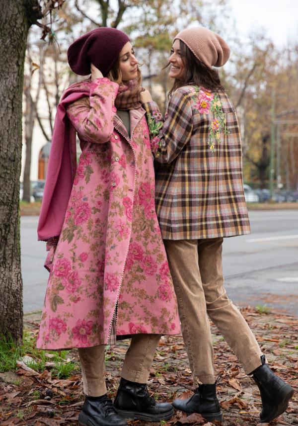 Rose & Lini PERO WOOL REVERSIBLE “COAT BPB05” PINK Flash Sale