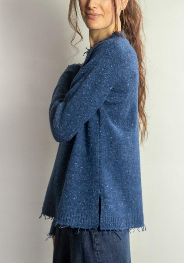 Rose & Lini ARCHIVIOB LAMB WOOL & CASHMERE “PULL 1852” ACCADEMIA BLUE Black Friday